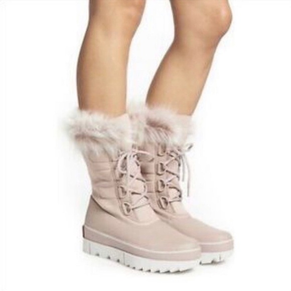 Sorel Shoes - Sorel Joan Next Pink Fur-Lined waterproof Winter Boots